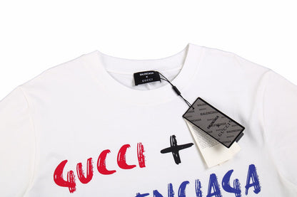 Camiseta blanca GUCCI x BALENCIAGA