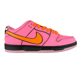 DUNK Powerpuff Girls Sneakers - Pink Unisex Streetwear Limited Edition - Product Description: DUNK Pink Powerpuff Girls Step into a world of nostalgia with the DUNK