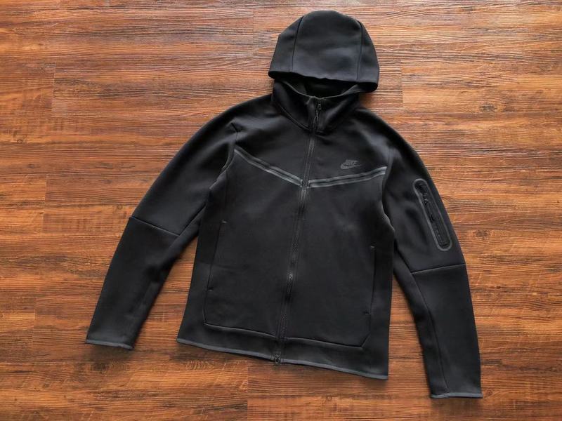 NIKE Tech Fleece Hoodie - - Black Unisex Streetwear Limited Edition