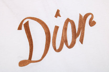 Camiseta Dior con logo Script (Blanca)