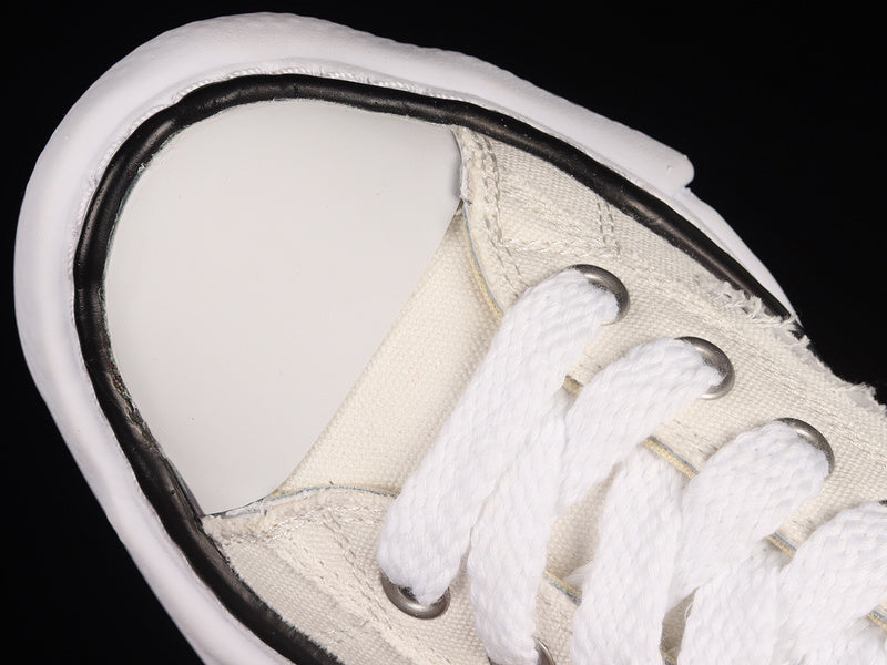 MAISON Mihara Yasuhiro Peterson Og Sole Canvas Low Sneakers - White Unisex Streetwear Limited Edition