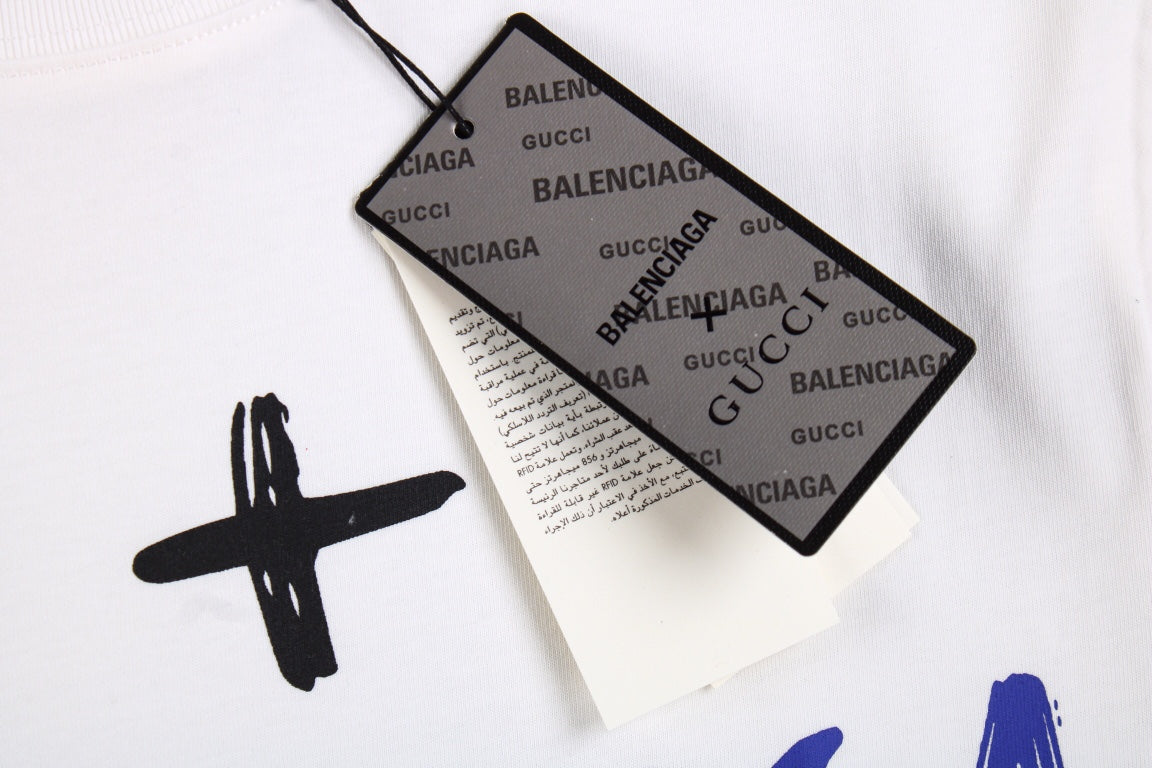 Camiseta blanca GUCCI x BALENCIAGA