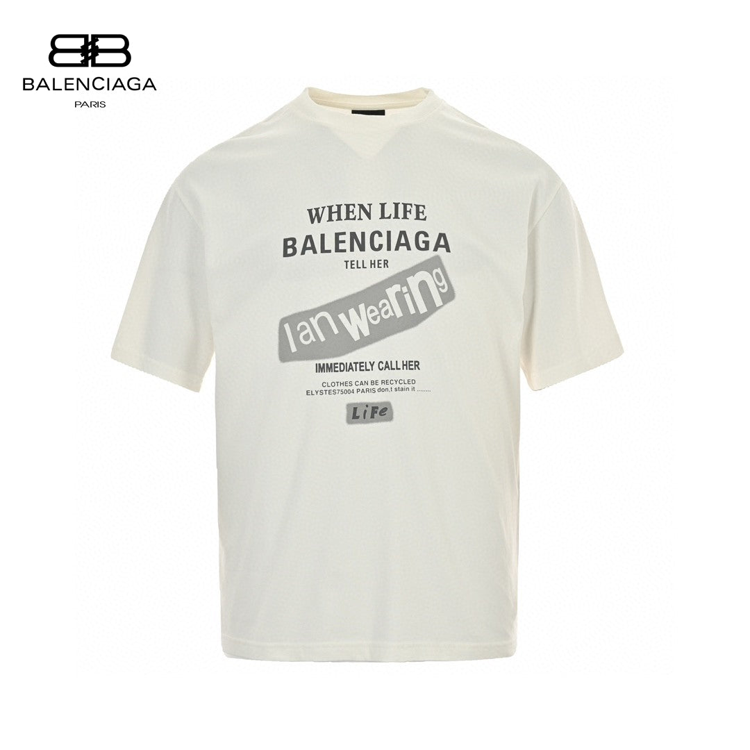 Camiseta Balenciaga - Logotipo en la espalda