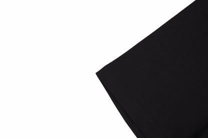 Camiseta negra GUCCI x BALENCIAGA con logo floral