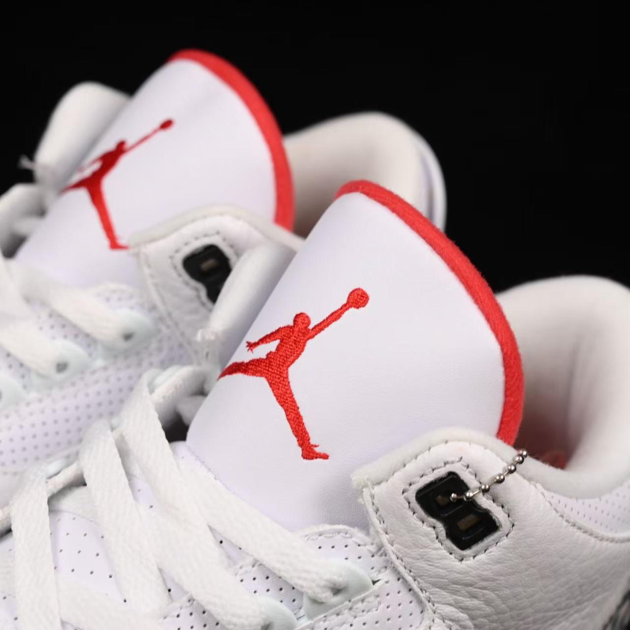 AIR Jordan 3 Retro Free Throw Line White Cement White - - Black Unisex Streetwear Limited Edition