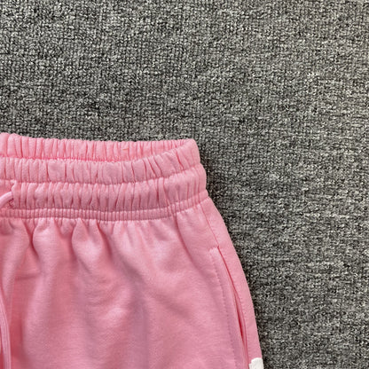 DENIM Tears Cotton Wreath Sweatpants - Pink Unisex Streetwear Limited Edition