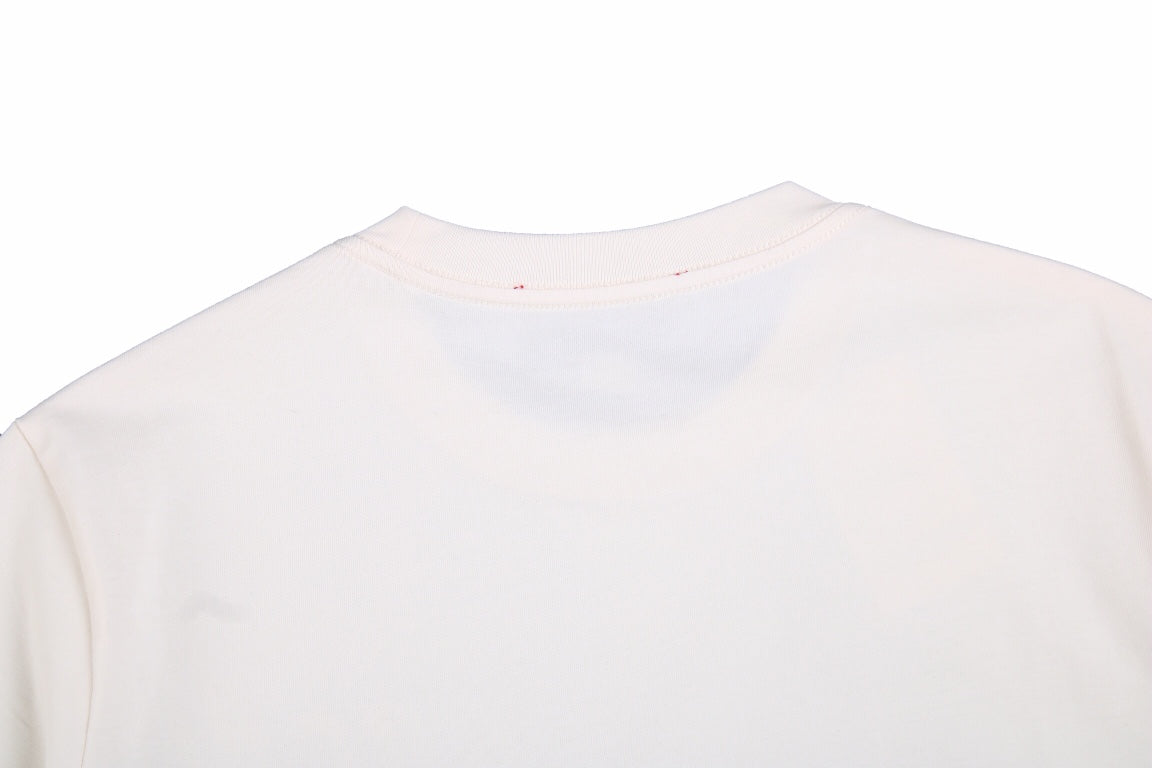 Camiseta Gucci con logo de rayo (Crema)
