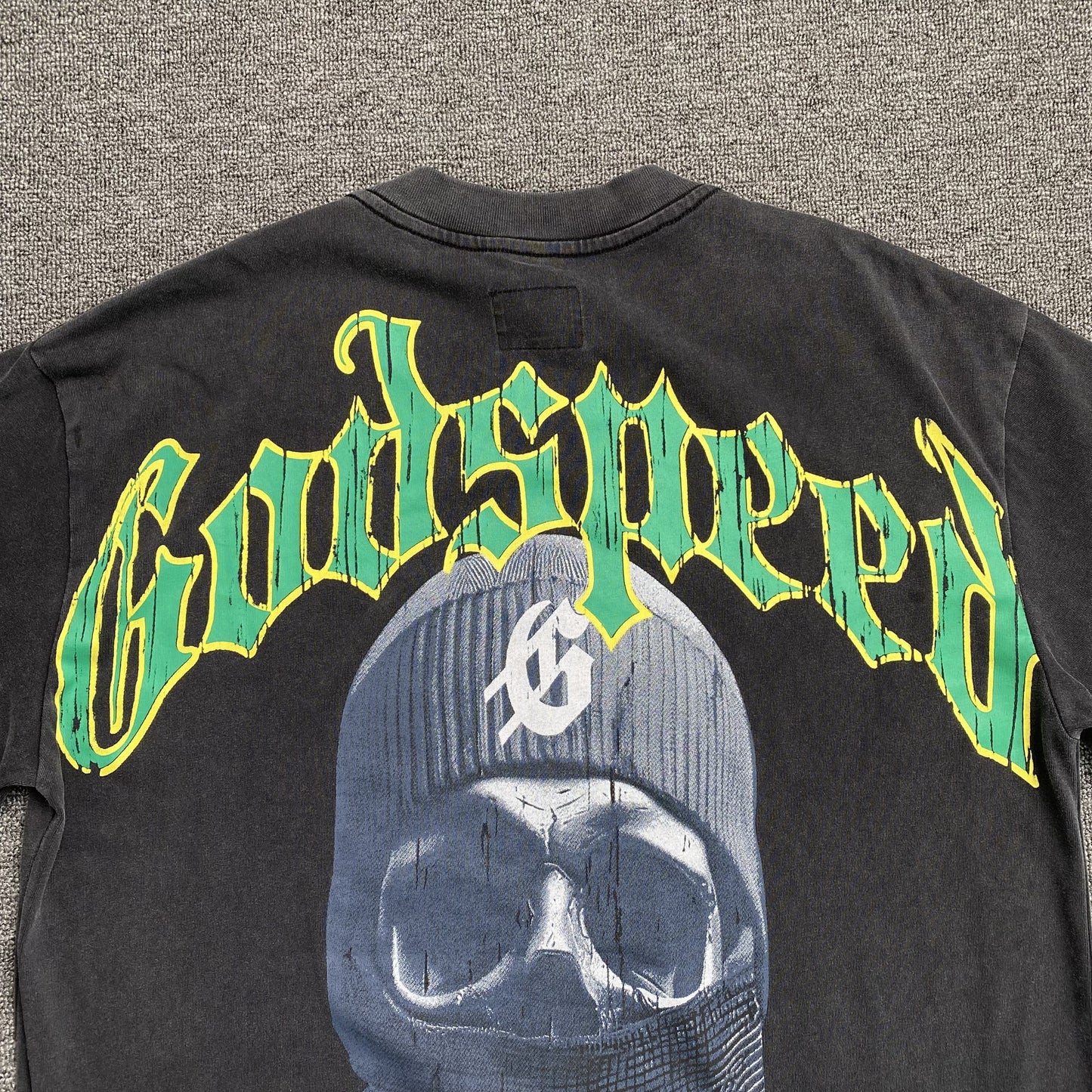 GODSPEED Balaclava Szn T-shirt Washed - Black Unisex Streetwear Limited Edition