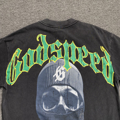 GODSPEED Balaclava Szn T-shirt Washed - Black Unisex Streetwear Limited Edition