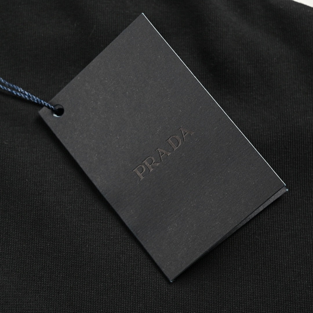 Prada Milano Black Logo T-Shirt - logo - replica sneakers