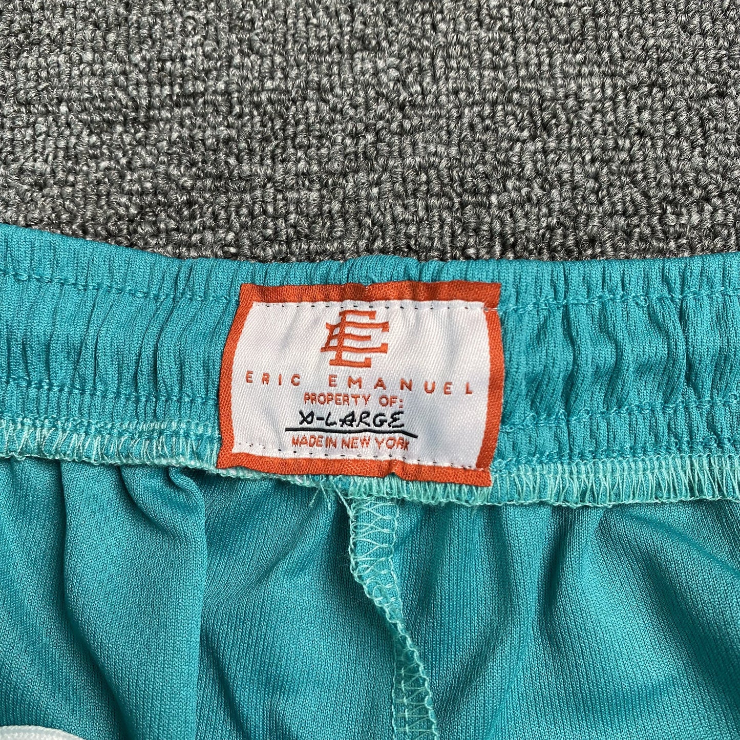 ERIC Emanuel Ee Basic Shorts Teal - - Purple Unisex Streetwear Limited Edition - The ERIC EMANUEL EE BASIC SHORTS TEAL/PURPLE - REPLICA blend luxury streetwear aesthetics with premium