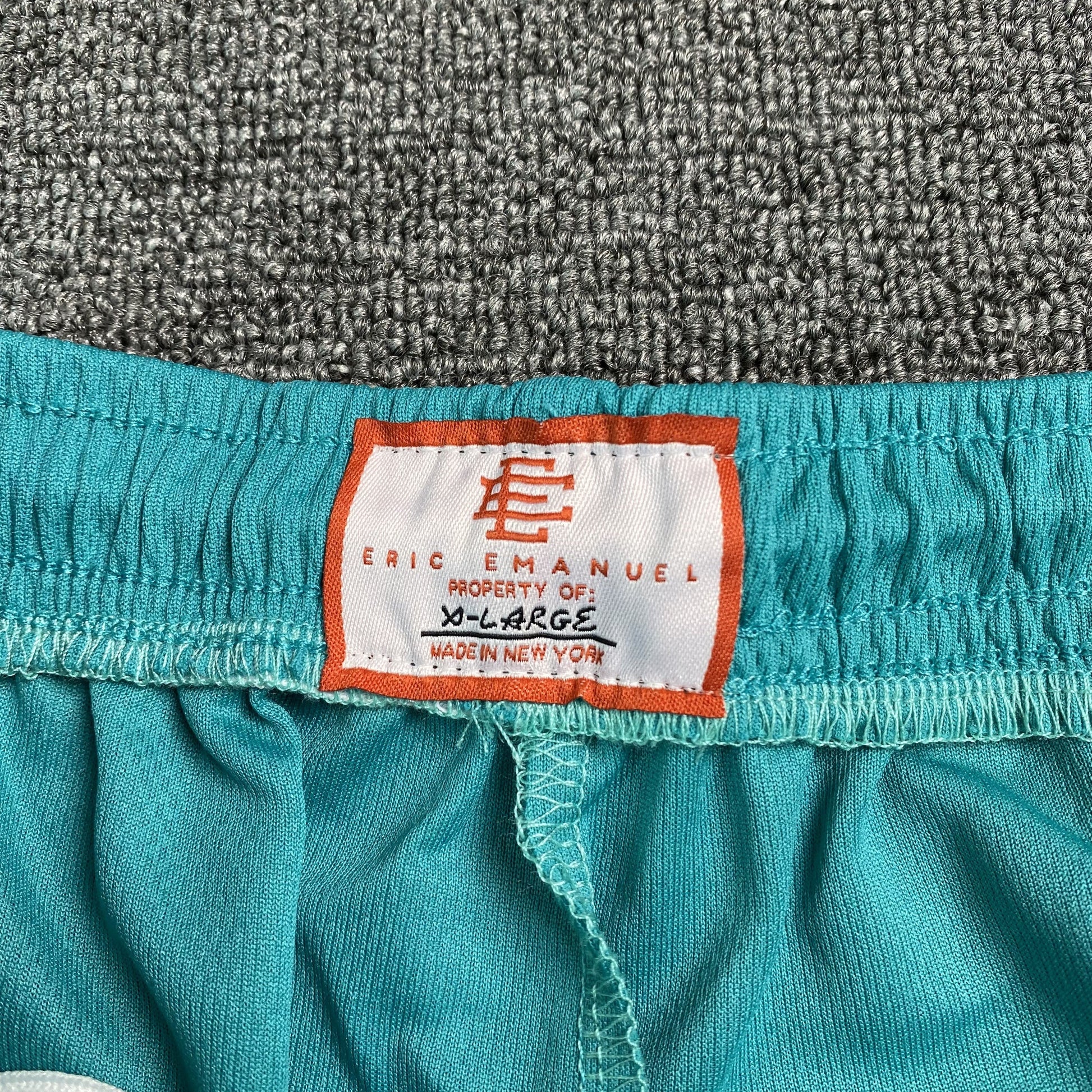 ERIC Emanuel Ee Basic Shorts Teal - - Purple Unisex Streetwear Limited Edition - The ERIC EMANUEL EE BASIC SHORTS TEAL/PURPLE - REPLICA blend luxury streetwear aesthetics with premium