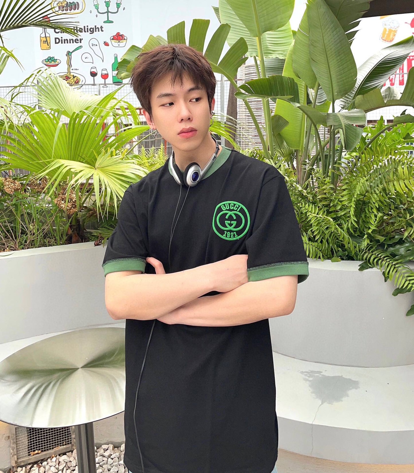 Polo Gucci con logotipo bordado