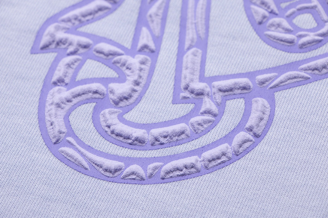 CHROME Hearts Horse Shoe Logo T-shirt Washed Light - Blue Unisex Streetwear Limited Edition