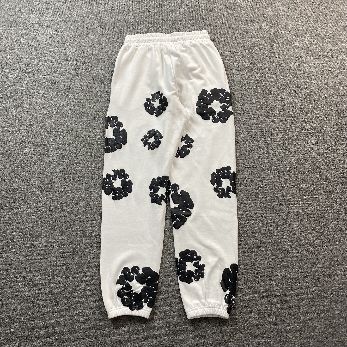DENIM Tears Cotton Wreath Sweatpants - White Unisex Streetwear Limited Edition