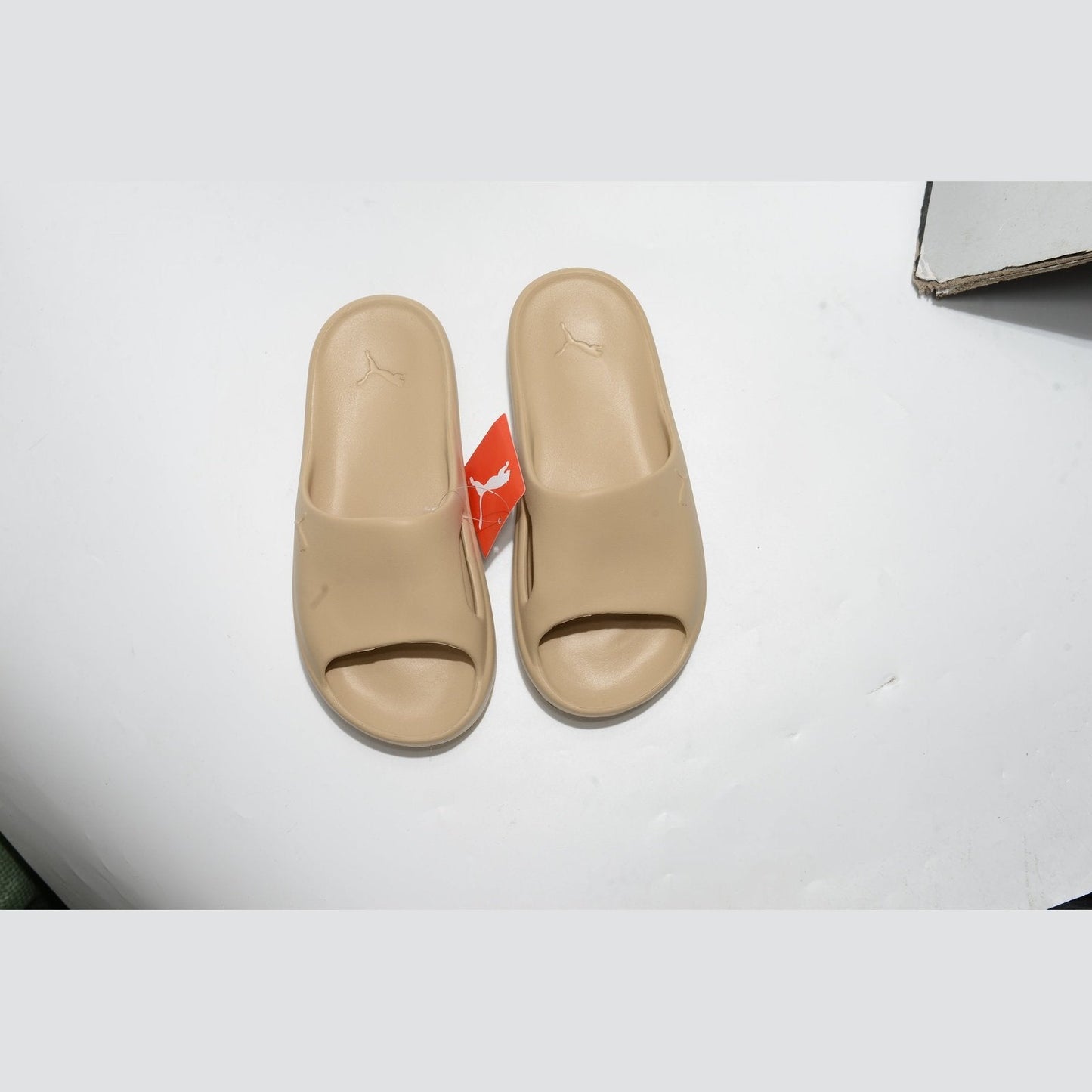PUMA Shibui Cat Slide - Khaki Light Sand - Red Unisex Streetwear Limited Edition