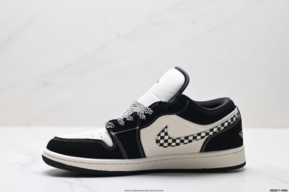 JORDAN 1 Mid - Equality Sneakers - Black Unisex Streetwear Limited Edition