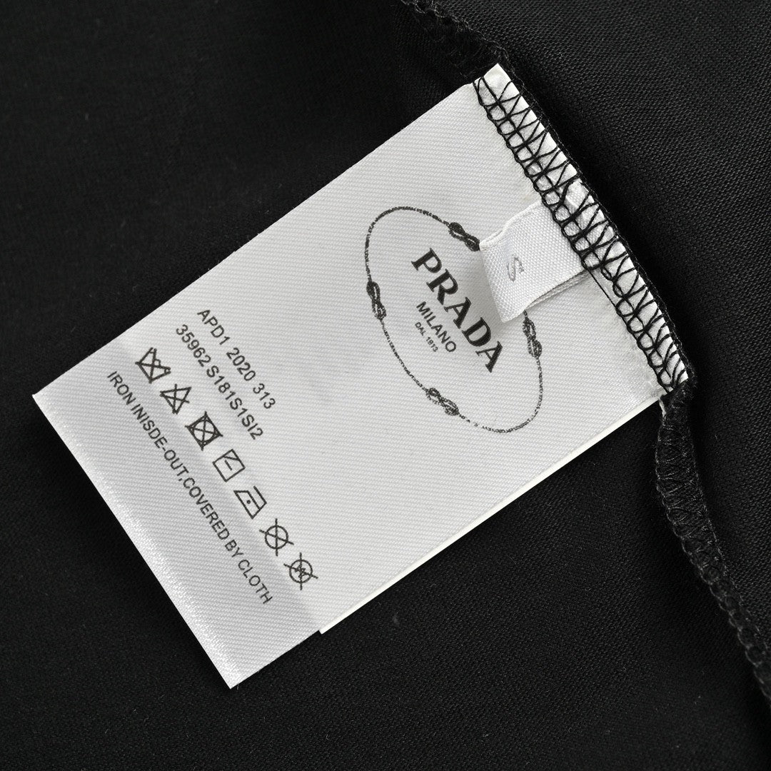 Prada Milano Black Logo T-Shirt - logo - replica sneakers