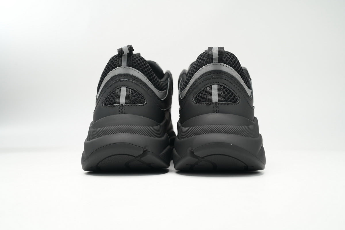 DIOR B22 Silver Sneakers - Black Unisex Streetwear Limited Edition