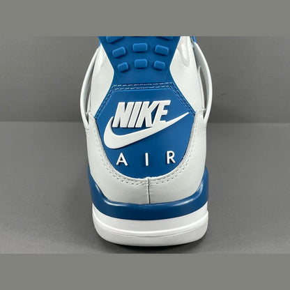 JORDAN 4 - Military - Blue Unisex Streetwear Limited Edition - Experience the iconic JORDAN 4 x MILITARY BLUE, a fusion of timeless style and modern