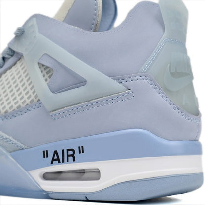JORDAN 4 - Off-white Arctic Sneakers Unisex Streetwear Limited Edition - Introducing the epitome of style and innovation: the Jordan 4 x Off-White Arctic. Fusing Jordan's