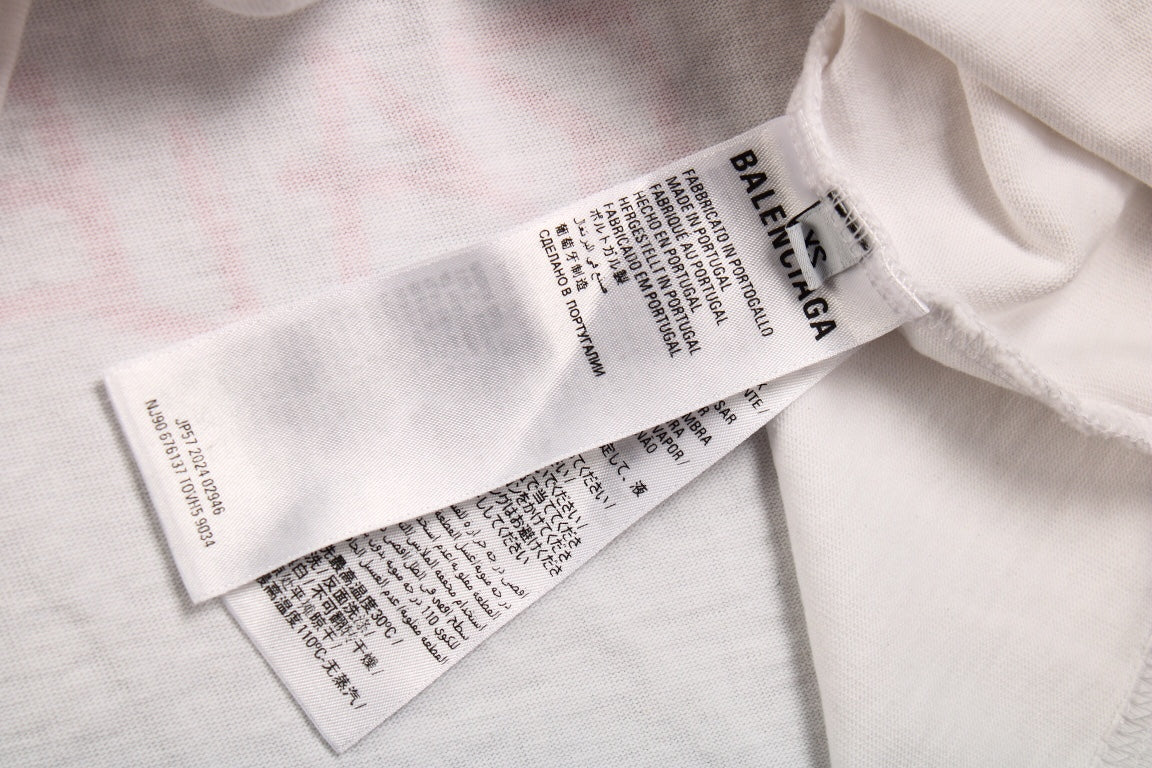 Camiseta Balenciaga Multi-Logo (Blanca)