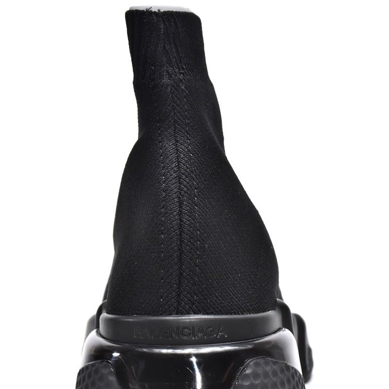 BALENCIAGA Speed Trainer - Triple - Black Unisex Streetwear Limited Edition - The Balenciaga Speed Trainer x Triple Black edition elevates the iconic Speed Runner collection with