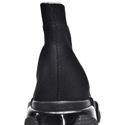 BALENCIAGA Speed Trainer - Triple - Black Unisex Streetwear Limited Edition - The Balenciaga Speed Trainer x Triple Black edition elevates the iconic Speed Runner collection with