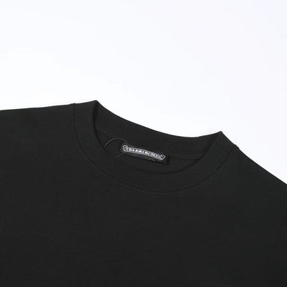 CHROME Hearts White Double Cross T-shirt - Black Unisex Streetwear Limited Edition