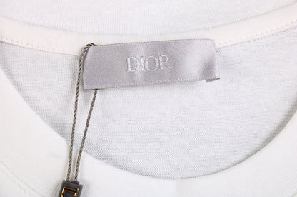 Camiseta Dior con el logo de la doble D (blanca)