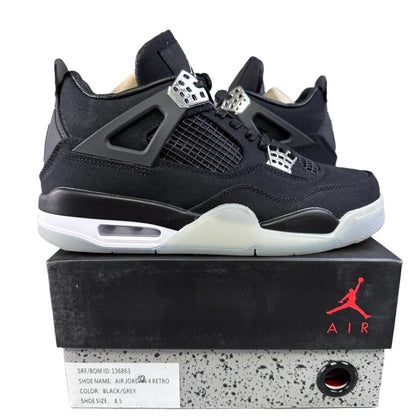 JORDAN 4 - Eminem Carhartt Sneakers - Black Unisex Streetwear Limited Edition