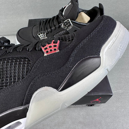 JORDAN 4 - Eminem Carhartt Sneakers - Black Unisex Streetwear Limited Edition