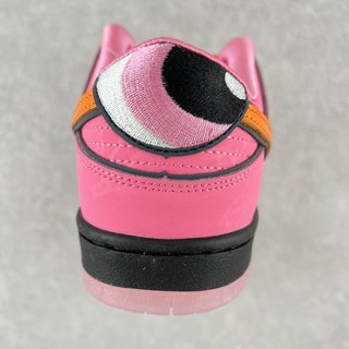 DUNK Powerpuff Girls Sneakers - Pink Unisex Streetwear Limited Edition - Product Description: DUNK Pink Powerpuff Girls Step into a world of nostalgia with the DUNK