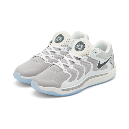 NIKE Kd 17 - Wolf Shoes - Grey Unisex Streetwear Limited Edition - Unleash your inner beast with the Nike KD 17 x Wolf Grey edition. Engineered for