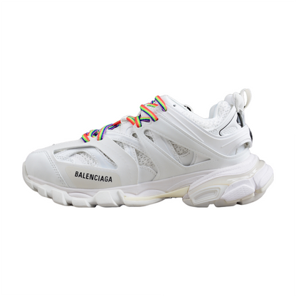 BALENCIAGA Track - - White Unisex Streetwear Limited Edition - The Balenciaga Track x White Color sneaker elevates the iconic design with a fresh, all-white