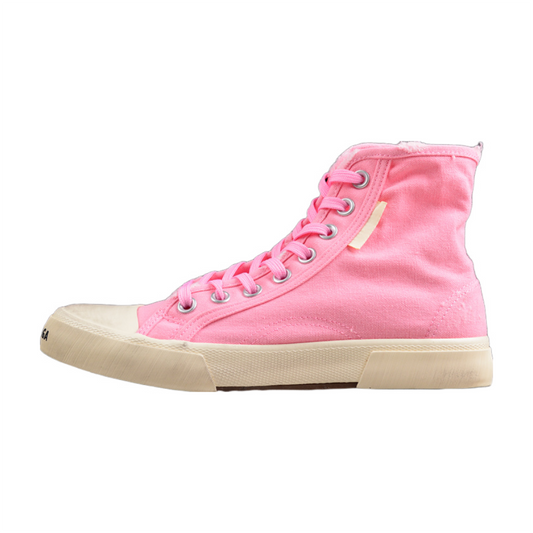 BALENCIAGA Paris High - T-Shirt - Pink Unisex Streetwear Limited Edition - The BALENCIAGA Paris High x Pink sneakers bring a vibrant splash of color to the