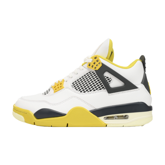 JORDAN 4 - Vivid Sulfur Unisex Streetwear Limited Edition - Step up your style with the JORDAN 4 x VIVID SULFUR, a sneaker that blends