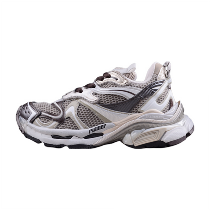 BALENCIAGA Runner - Taupe Mi - Sneakers - Red Unisex Streetwear Limited Edition - Introducing the BALENCIAGA Runner in Taupe Mix, a sophisticated fusion of style and performance. These