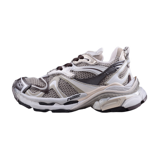 BALENCIAGA Runner - Taupe Mi - Sneakers - Red Unisex Streetwear Limited Edition - Introducing the BALENCIAGA Runner in Taupe Mix, a sophisticated fusion of style and performance. These