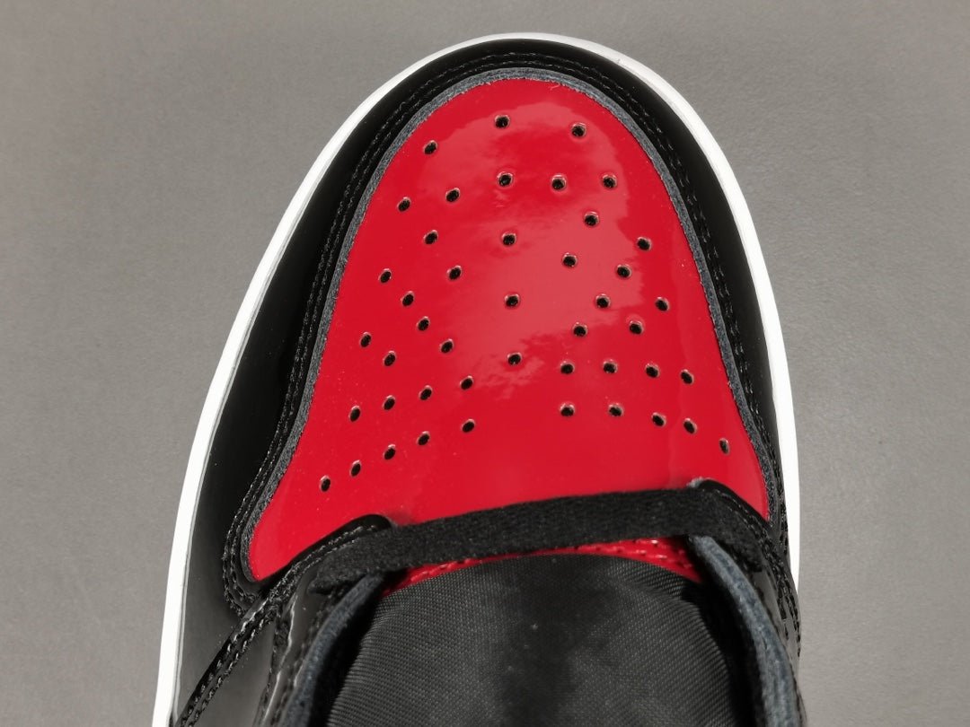 JORDAN 1 High Og - Patent Bred Sneakers Unisex Streetwear Limited Edition