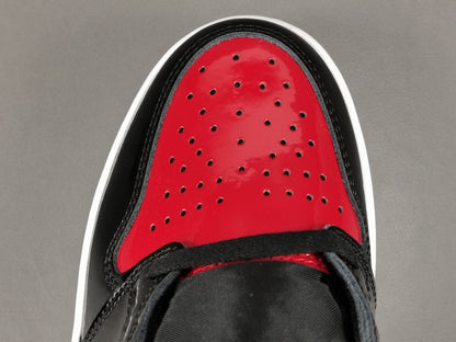 JORDAN 1 High Og - Patent Bred Sneakers Unisex Streetwear Limited Edition