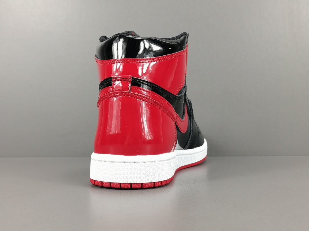 JORDAN 1 High Og - Patent Bred Sneakers Unisex Streetwear Limited Edition