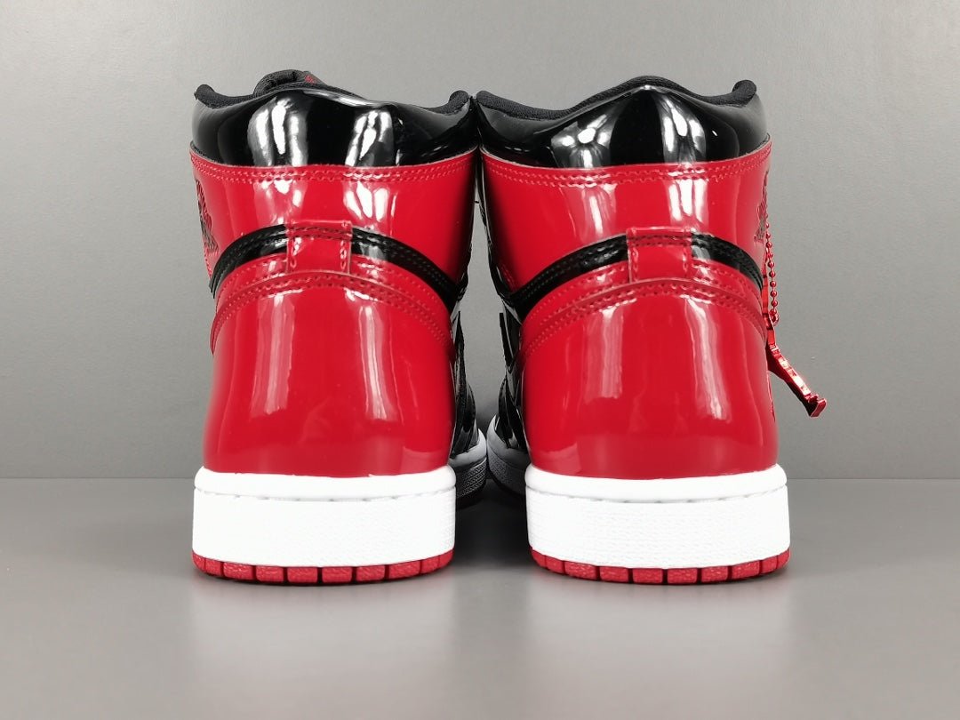 JORDAN 1 High Og - Patent Bred Sneakers Unisex Streetwear Limited Edition