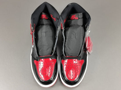 JORDAN 1 High Og - Patent Bred Sneakers Unisex Streetwear Limited Edition