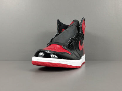 JORDAN 1 High Og - Patent Bred Sneakers Unisex Streetwear Limited Edition