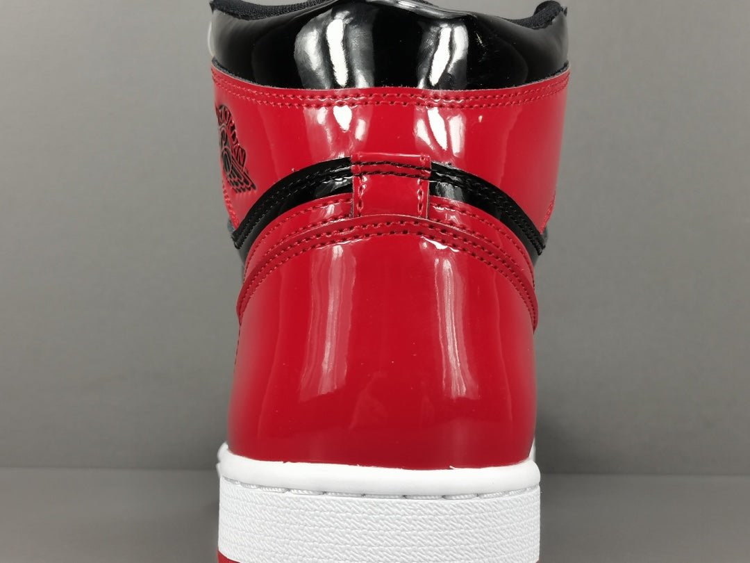 JORDAN 1 High Og - Patent Bred Sneakers Unisex Streetwear Limited Edition