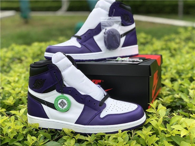 JORDAN 1 HIGH x MORADO CORTEZA BLANCO