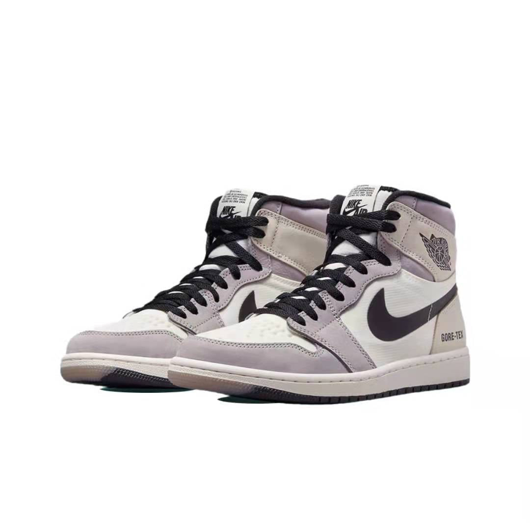 JORDAN 1 High - Element Gore-te - Light Bone - Black Unisex Streetwear Limited Edition