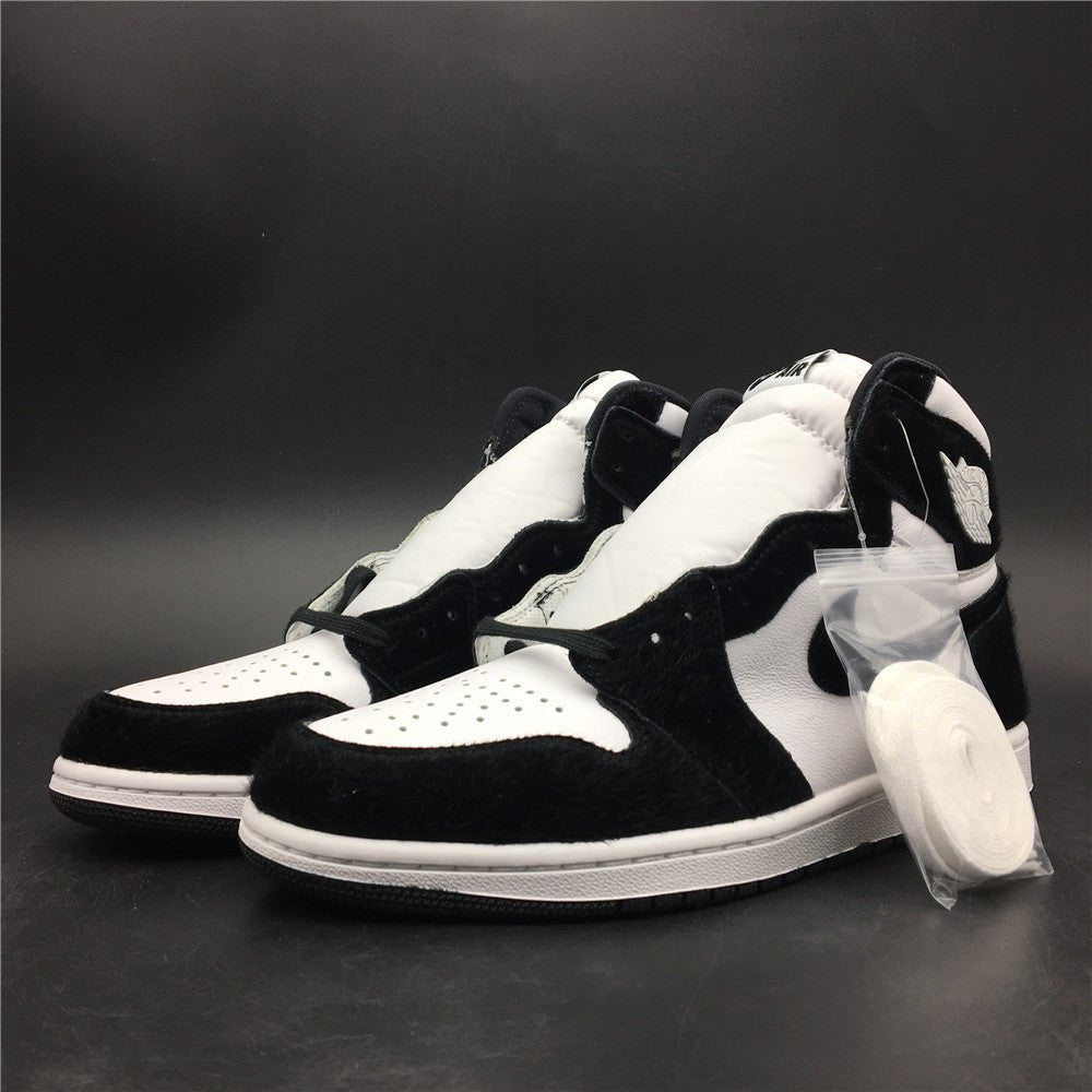 JORDAN 1 High - Panda - White Sneakers - Black Unisex Streetwear Limited Edition
