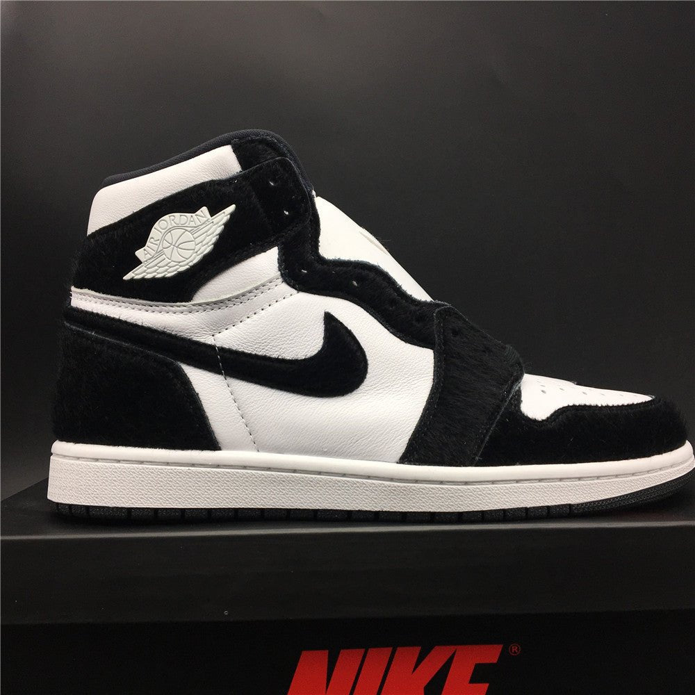 JORDAN 1 High - Panda - White Sneakers - Black Unisex Streetwear Limited Edition